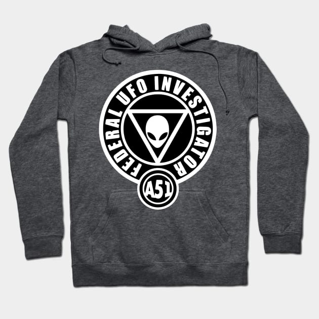 Area 51 Federal UFO Investigator Hoodie by Lupa1214